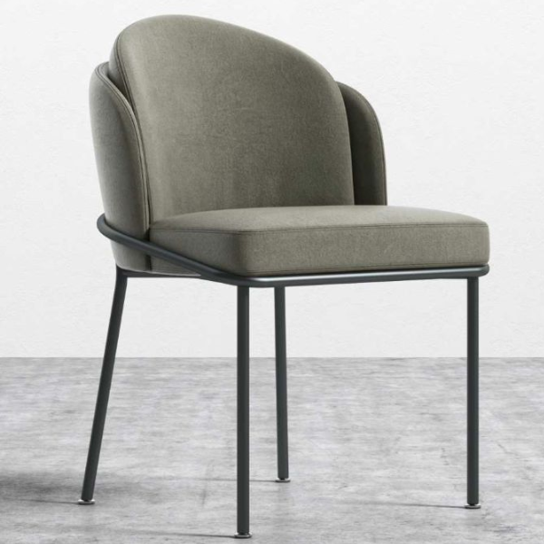 Modern Metal Frame Dining Chair